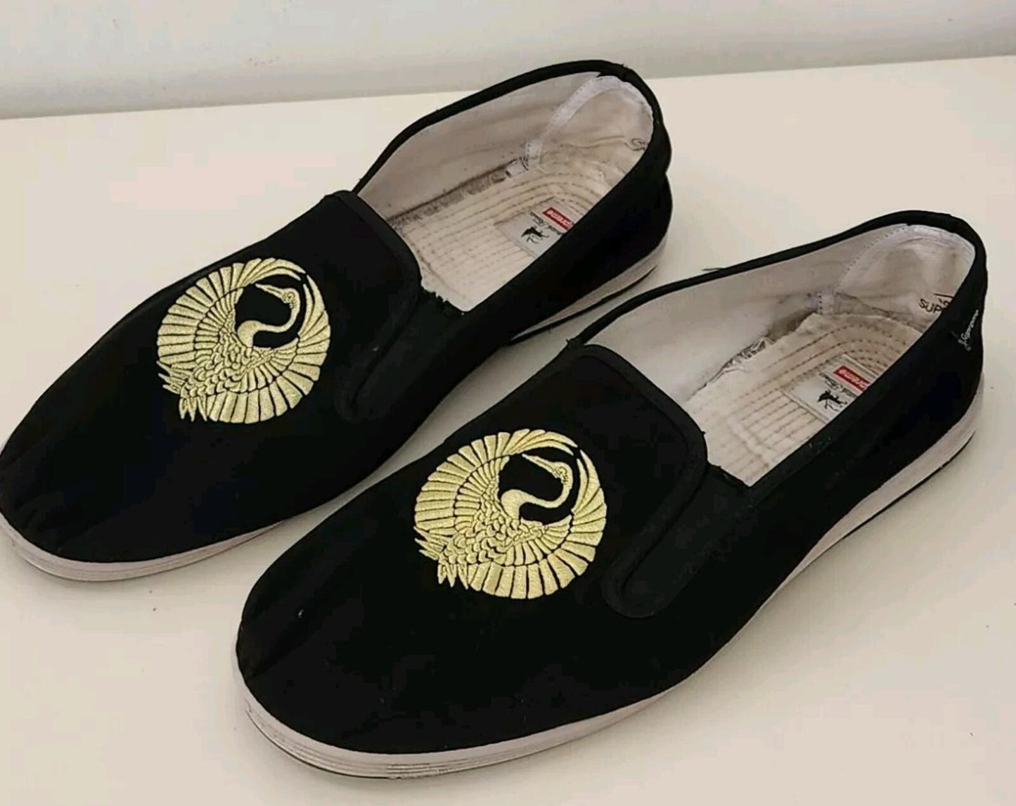 SS16 Supreme Sasquatchfabrix black slip on shoes size UK 9 US 10