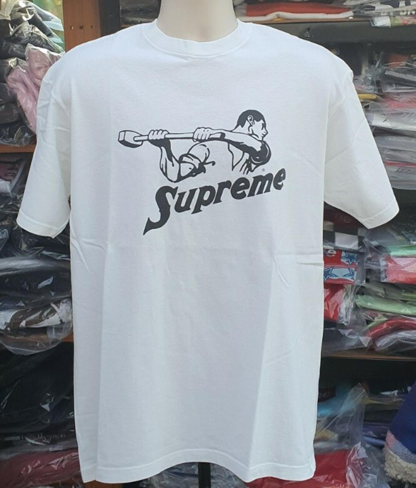SS09 Supreme Sledge Hammer white Tee size large T-Shirt vintage Very Rare