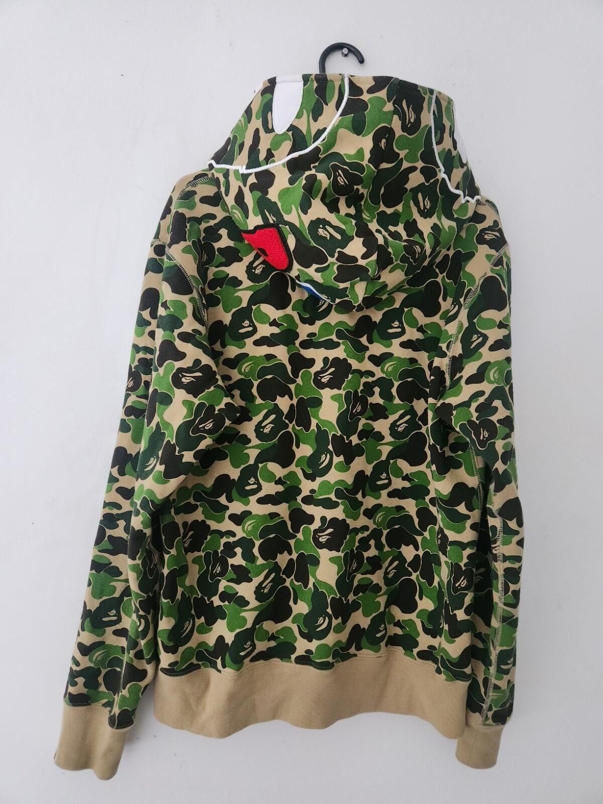 A Bathing Ape Men ABC Camo 2nd Ape Wide Pullover Hoodie Size M BAPE