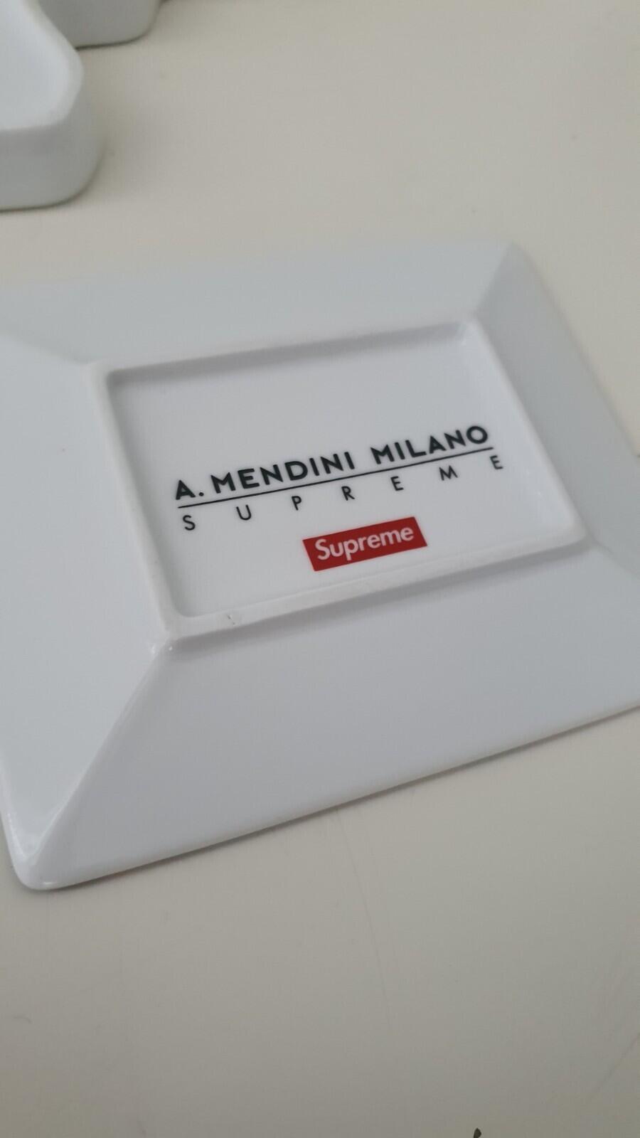 SS16 Supreme A. Mendini Milano Set of 3x ashtrays ceramic trays gun large small