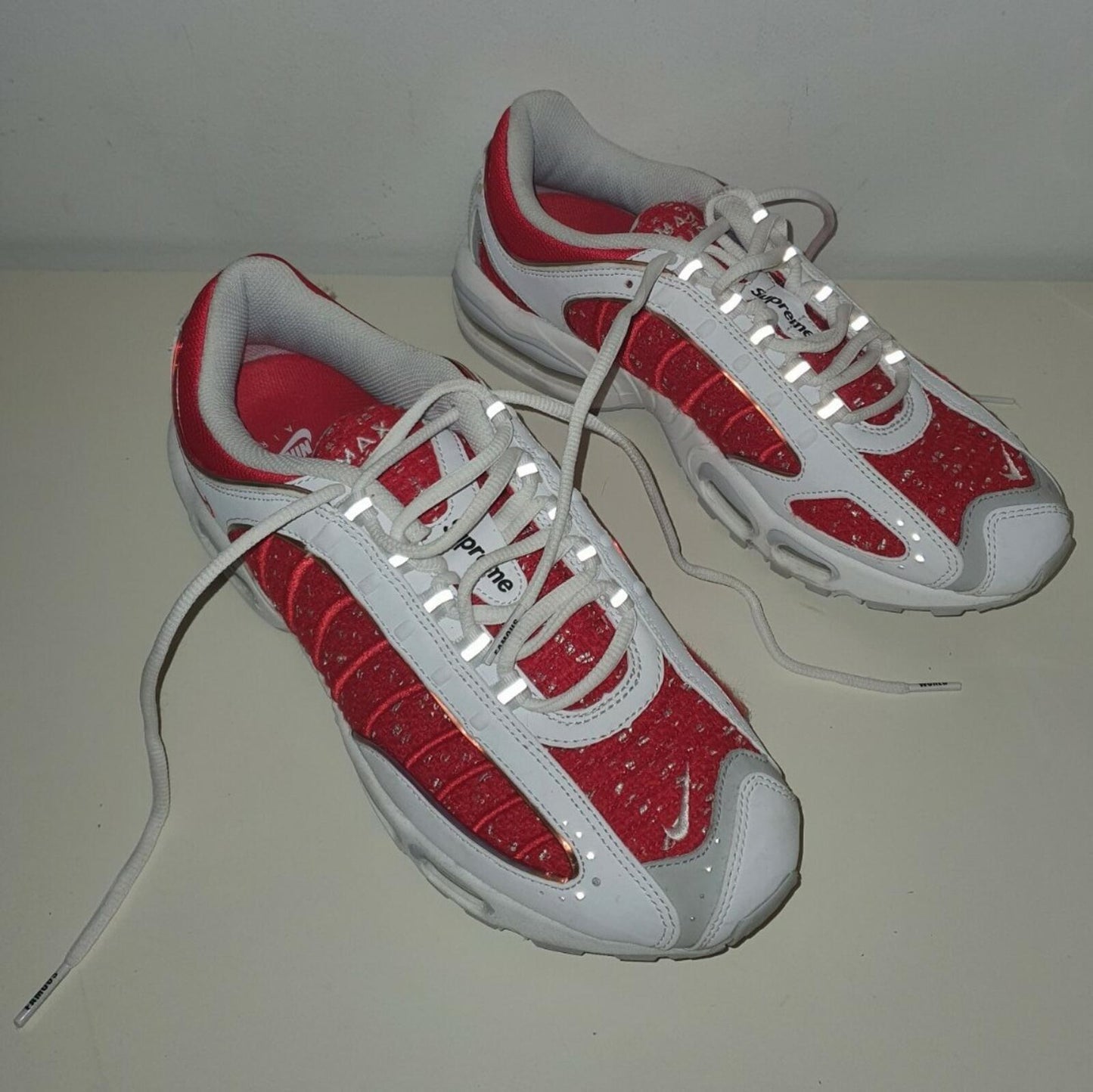 SS19 Supreme x Nike Air Tailwind 4 US 9.5 UK 8.5  EU 43 white lot