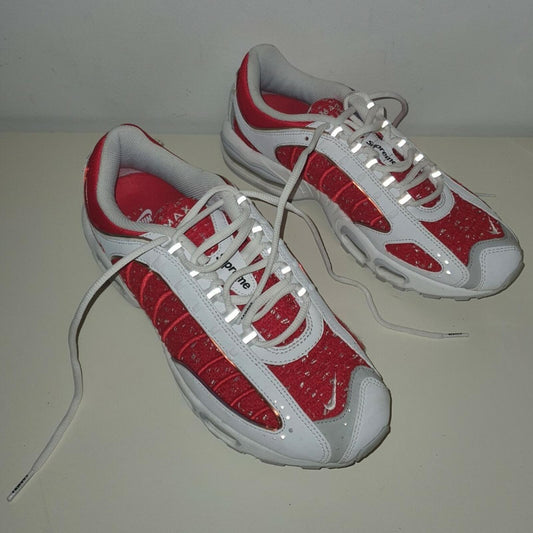 SS19 Supreme x Nike Air Tailwind 4 US 9.5 UK 8.5 EU 43 blanco lote