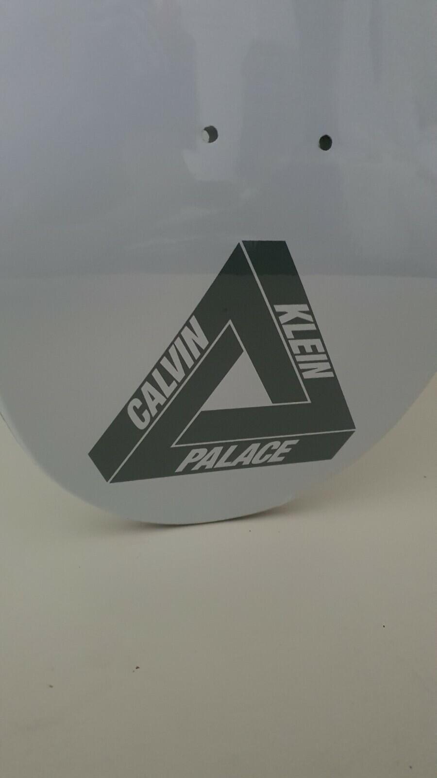 SS22 CK1 Palace Board Skateboard deck skate Calvin Clein white size 8.5" New