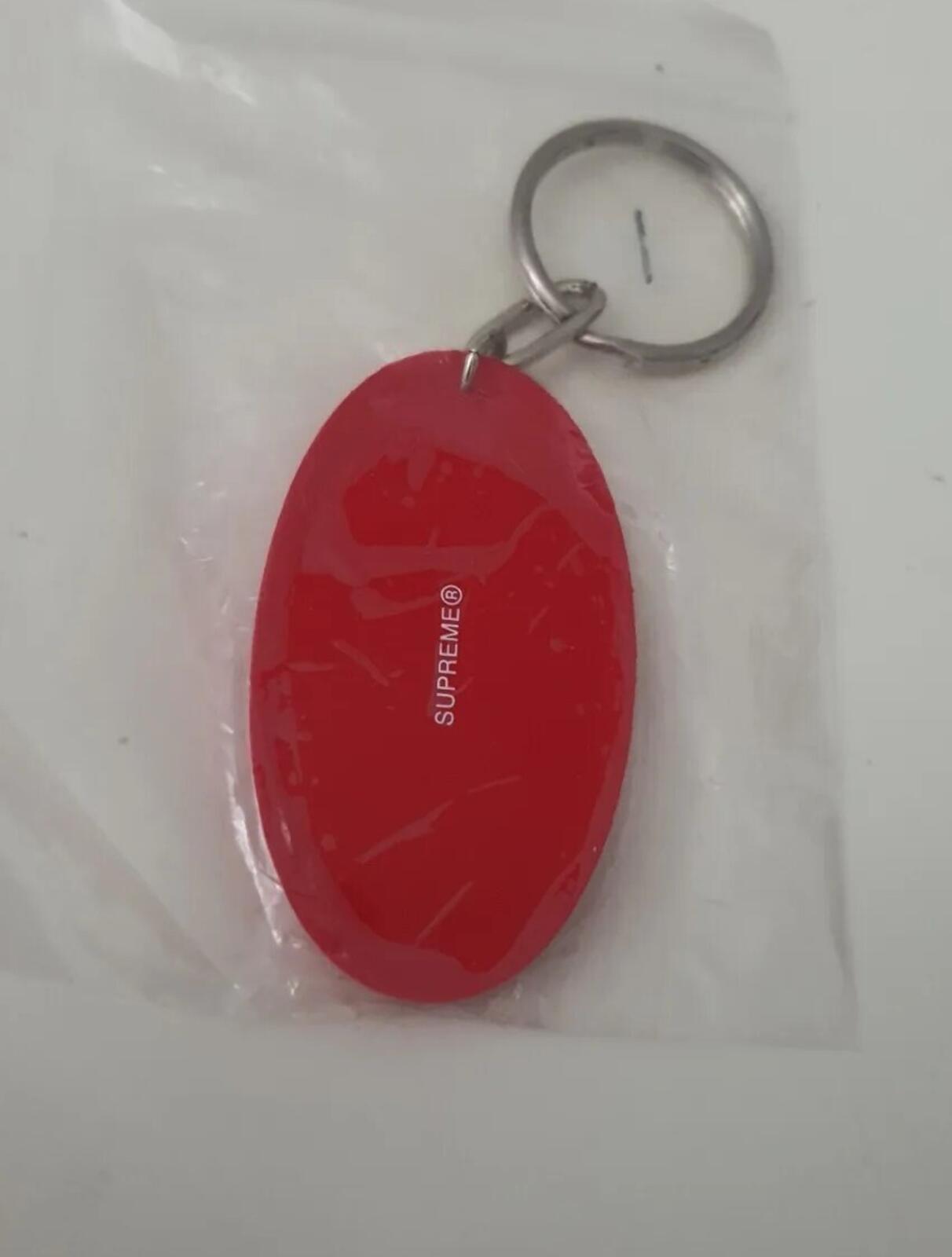 SS17 Supreme 666 keychain red plastic keyring New and unopened Accessory