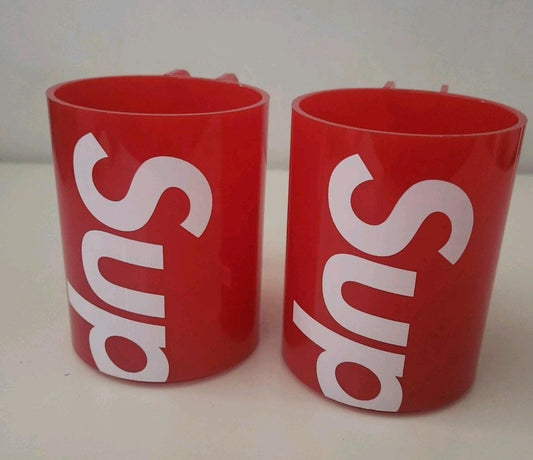 SS20 Tazas Supreme x Heller (Juego de 2) Accesorios Rojos