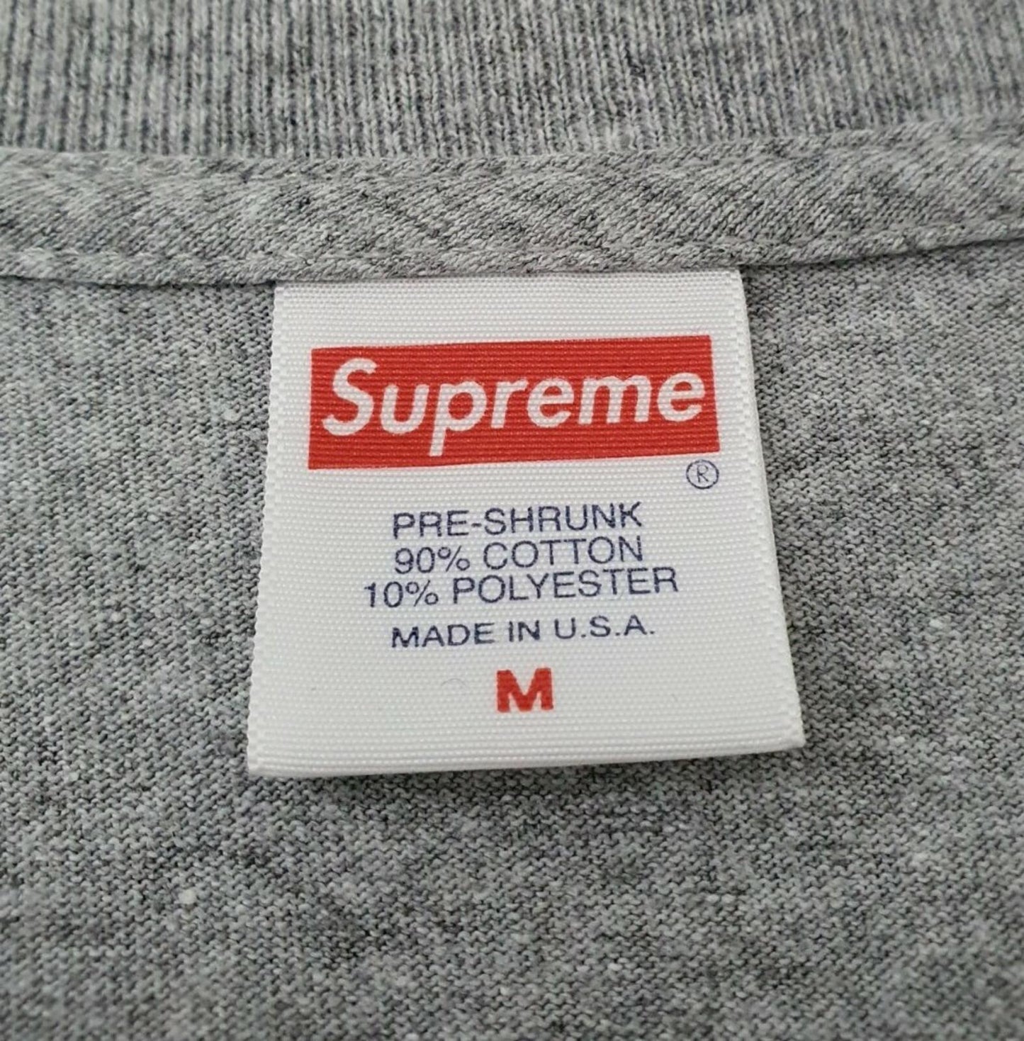 SS18 Supreme Mona Lisa tee M medium heather grey T-shirt
