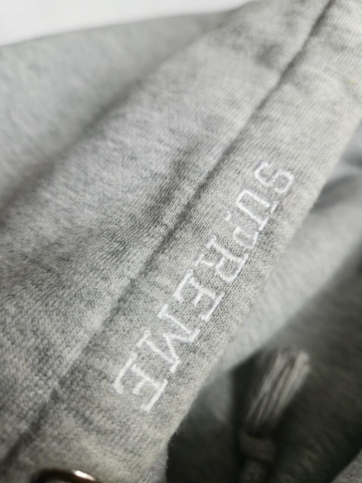FW15 Supreme x Champion hooded sweatshirt size M Medium hoodie heather grey Rare