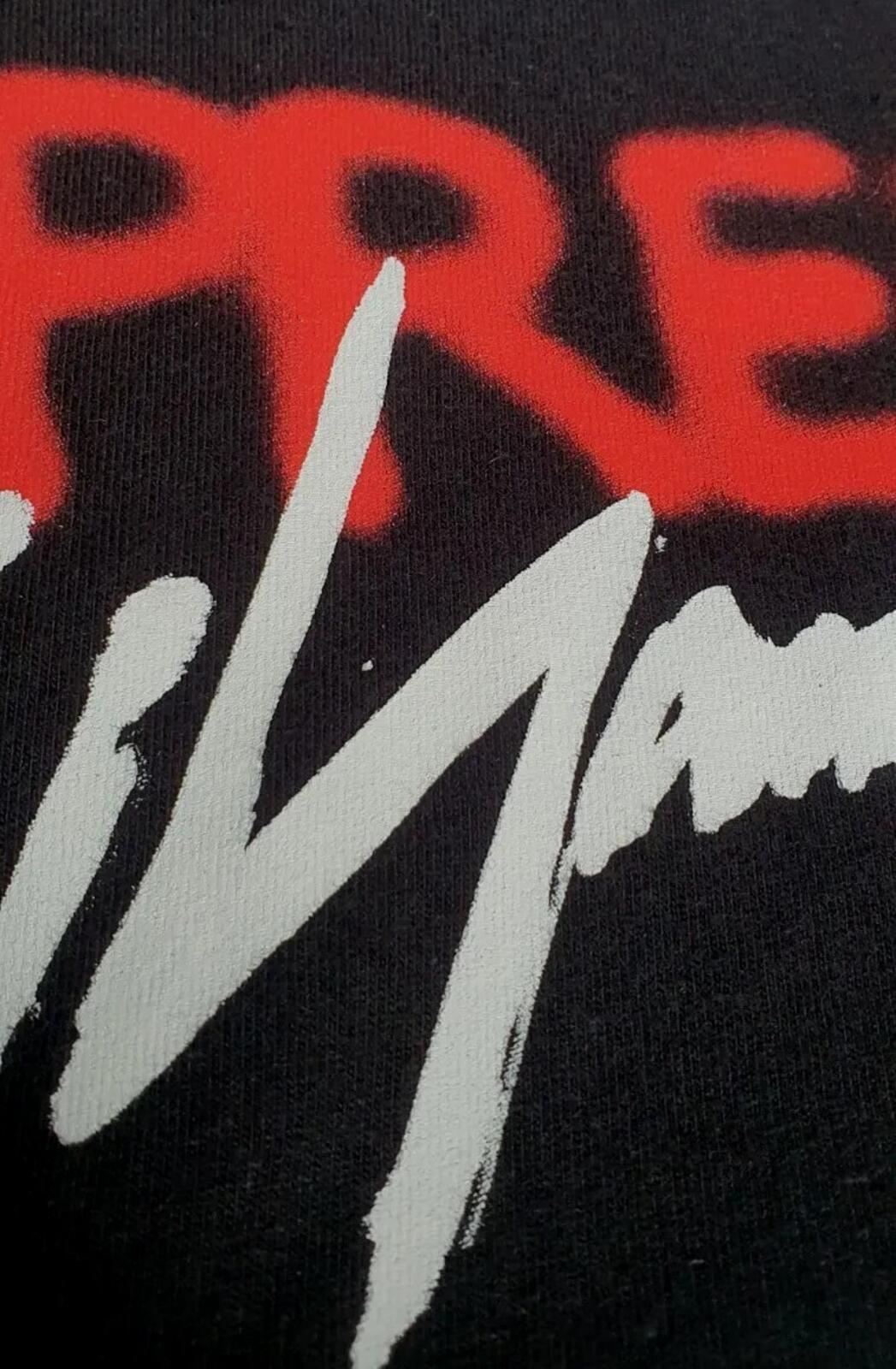 FW20 Supreme x Yohji Yamamoto Logo tee Black T-shirt M medium Made In USA
