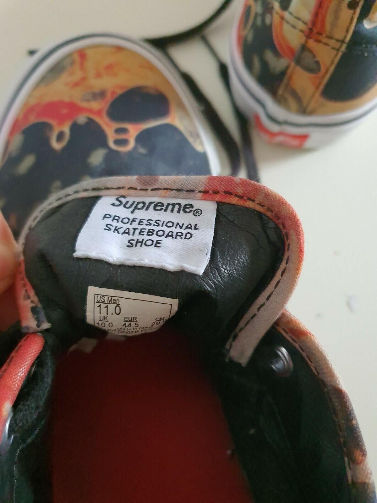 FW17 Supreme Vans Andres Serrano Blood and Semen Chukka UK 10 US 11 EUR 44.5