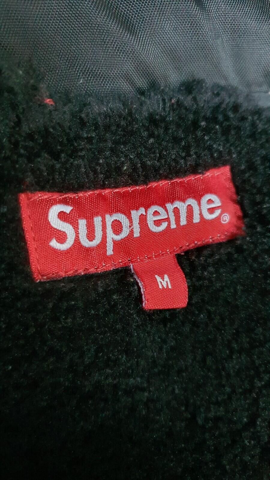 FW14 Supreme Daytona Pile Lined jacket Size M Medium black Vintage Rare 2014