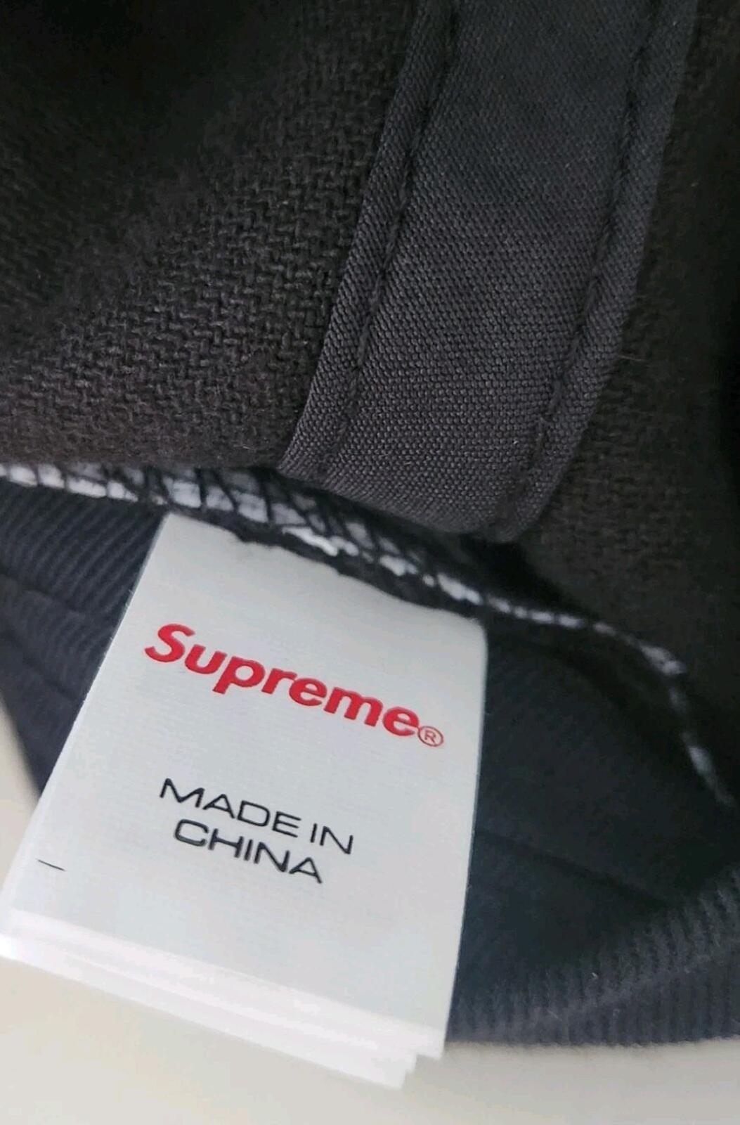 SS24 Supreme Twill Patch 5-Panel Cap Black