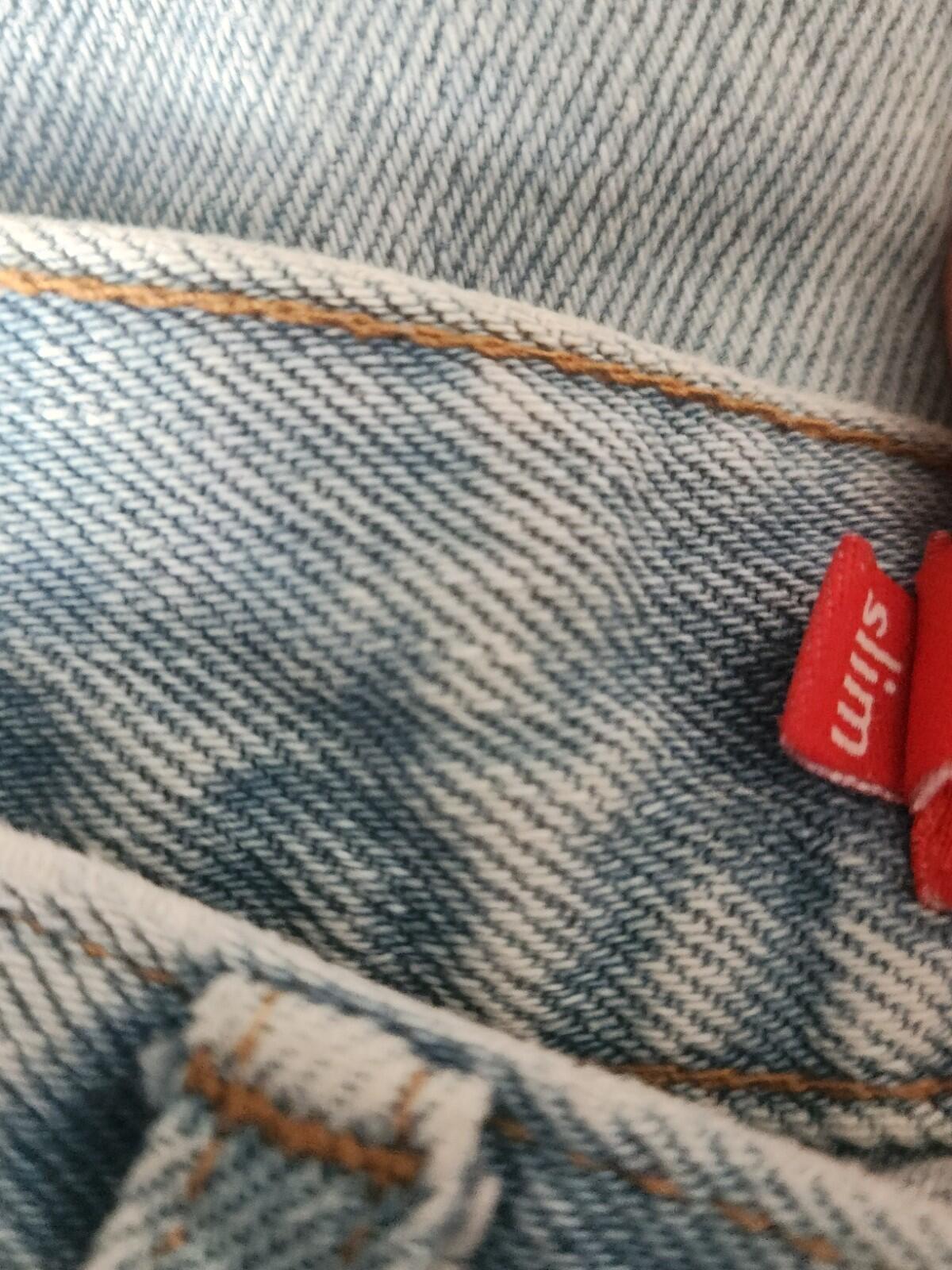 HW24 Supreme Slim Selvedge Jeans Stone Washed Größe 30 W30 L30
