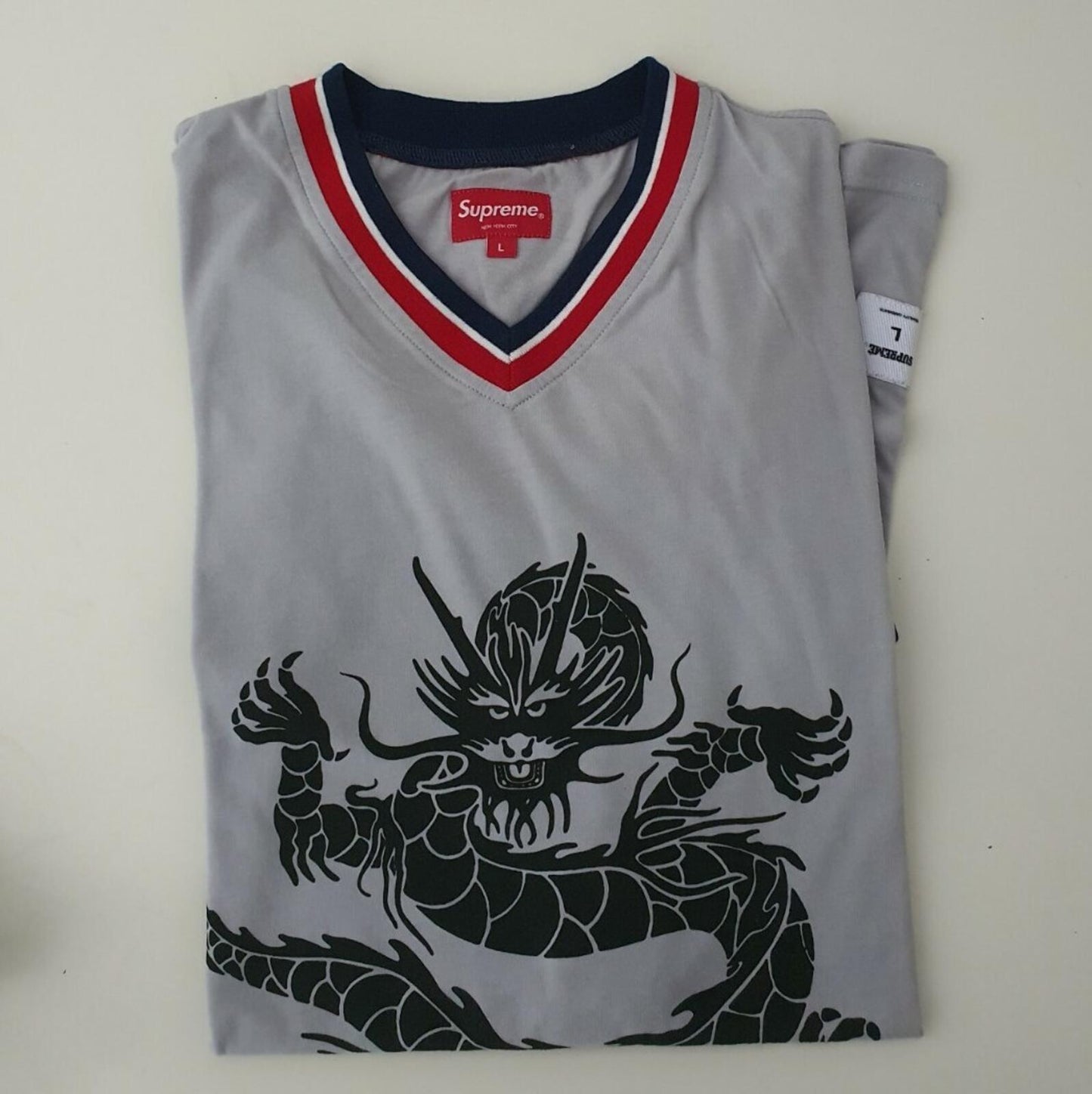 SS18 Supreme Knowledge God Practise Jersey Tee Dusty Blue Size L
