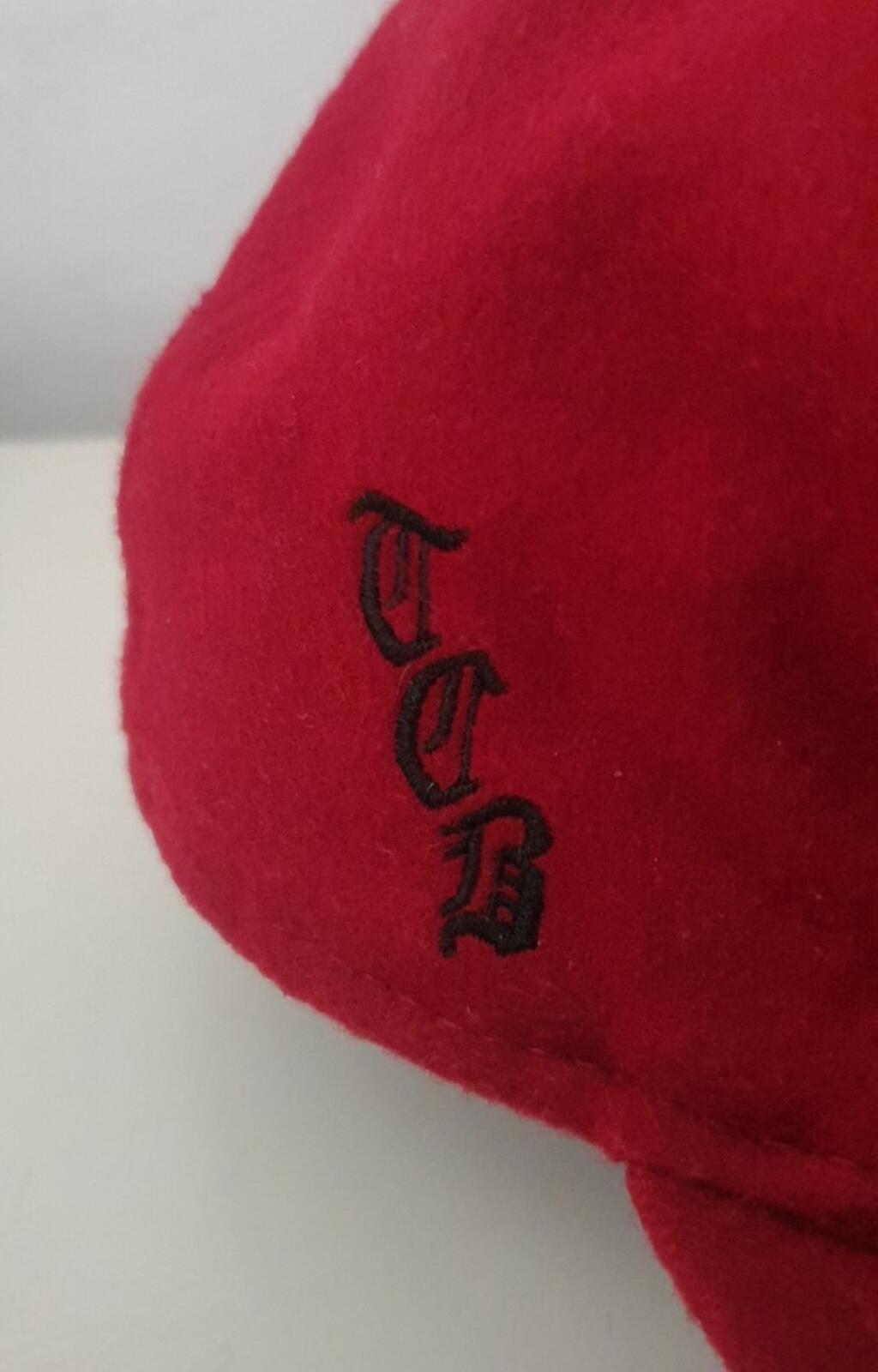 FW11 Supreme Loro Piana Box Logo New Era Red Wool size 7 5/8