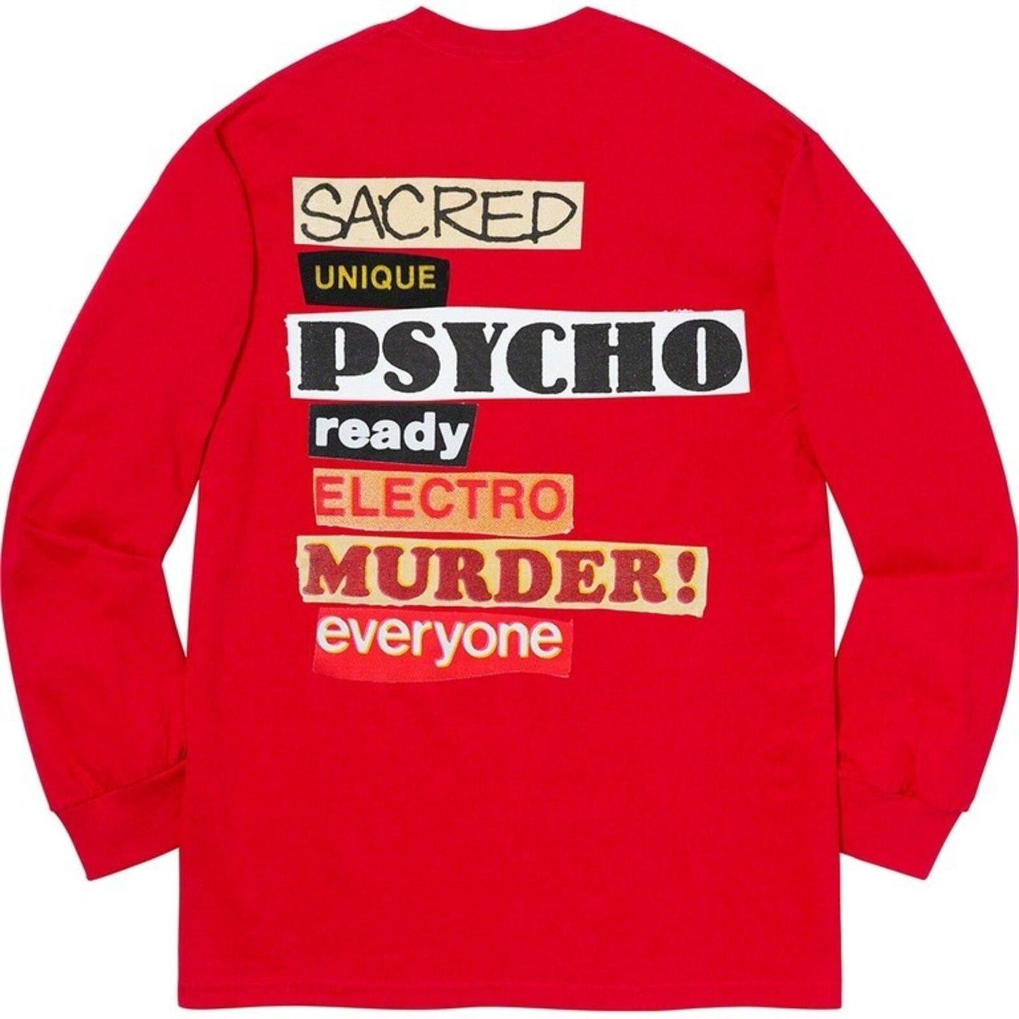 SS20 Supreme Sacred Unique L/S Tee Red Size M