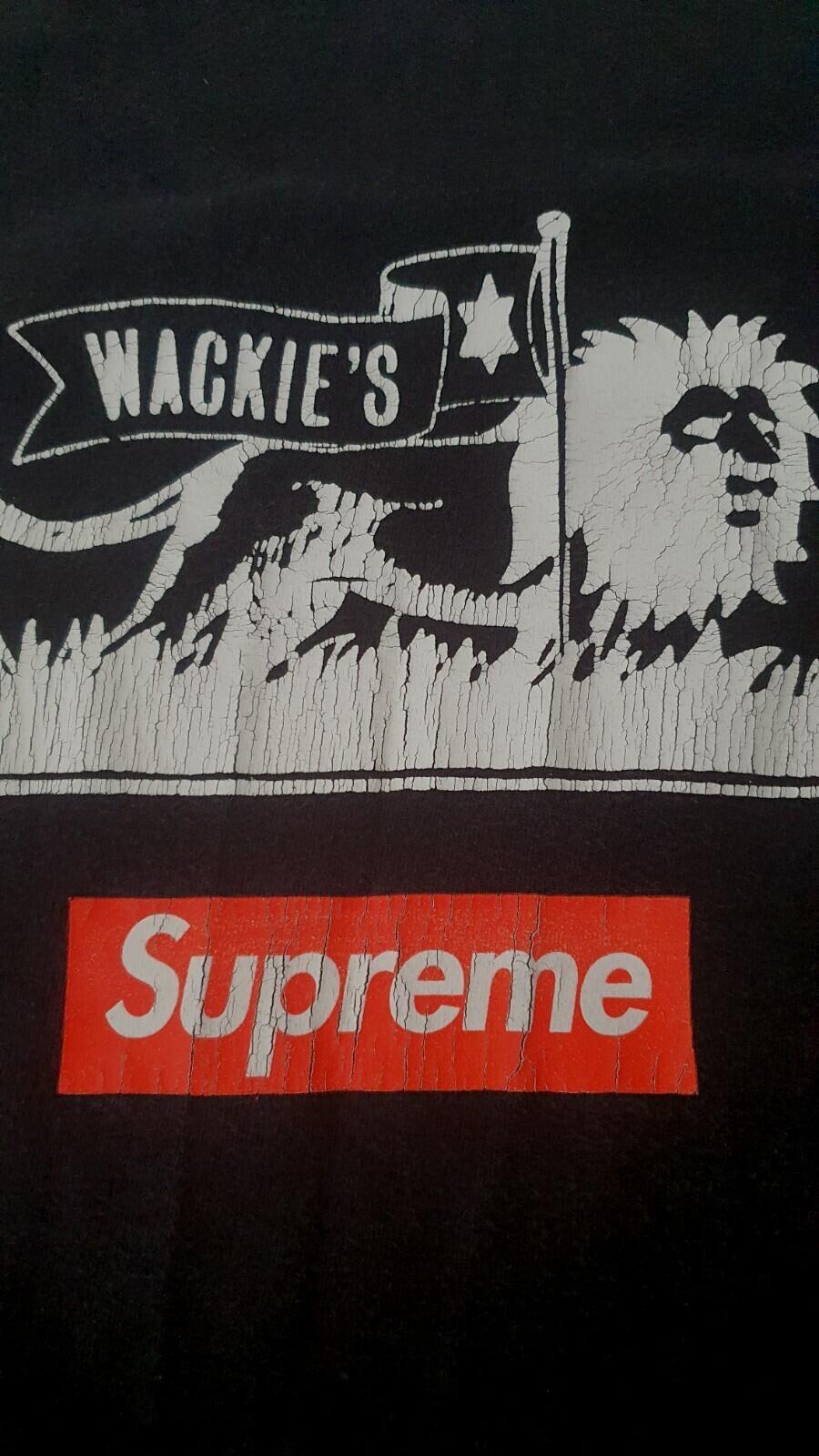 SS13 Supreme Wackies Sugar Minott ärmelloses Top schwarzes T-Shirt Box-Logo Vintage