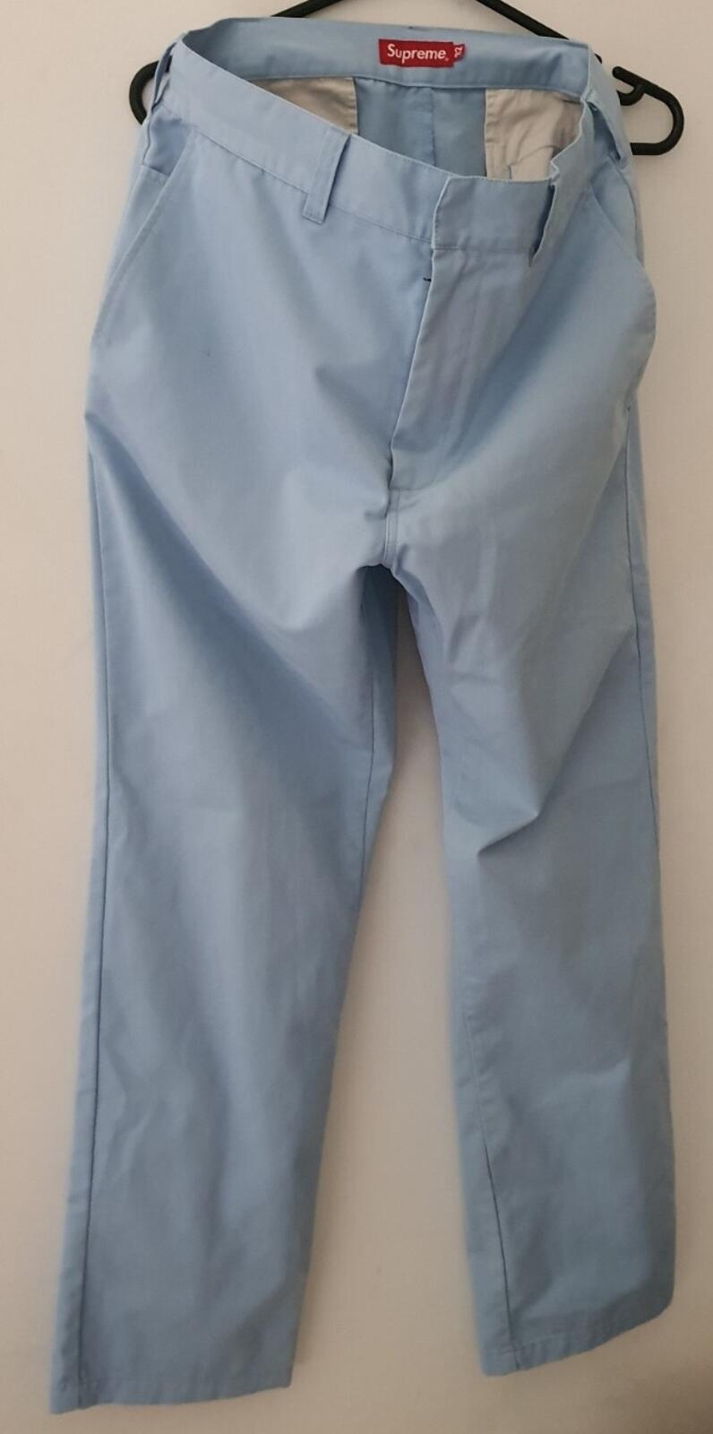 SS18 Supreme Work Pant talla 32 W32 L32 pantalones azul claro