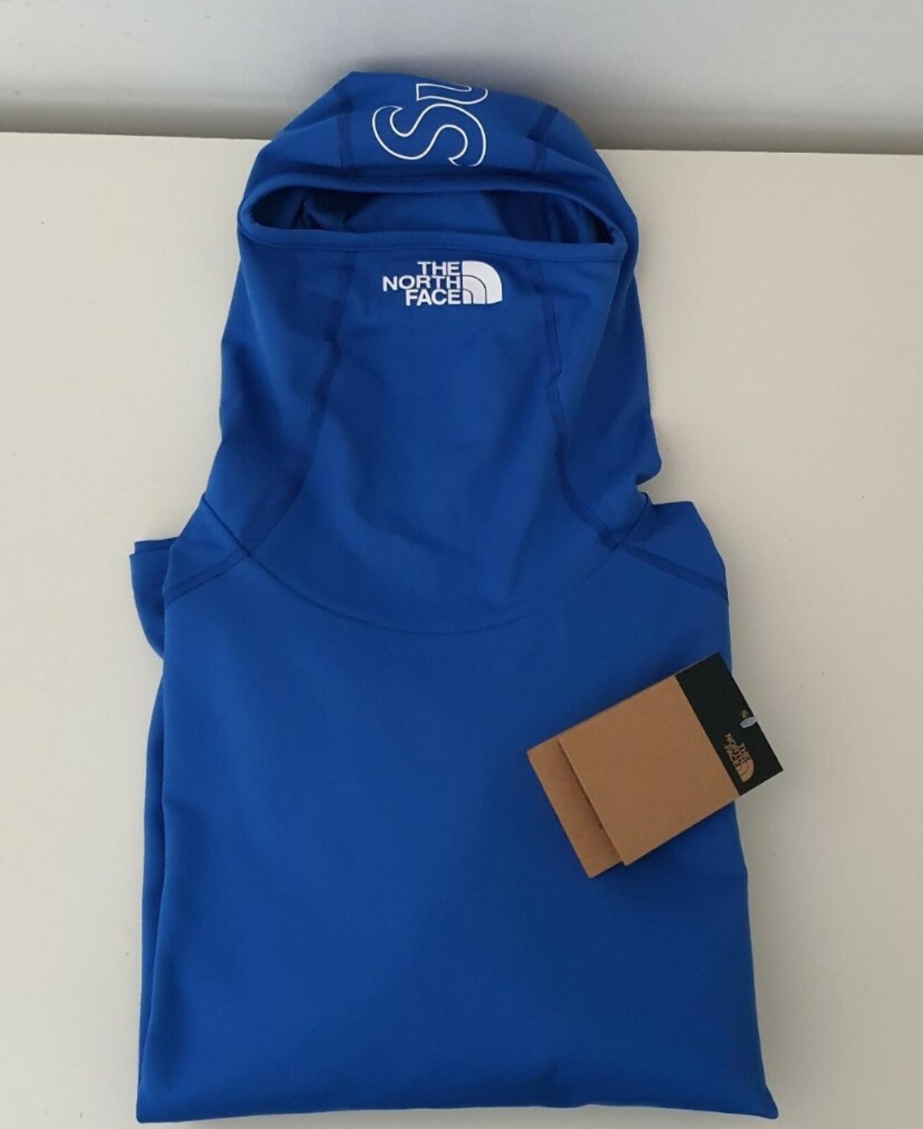 SS22 Supreme x The North Face Base Layer L/S Top Nautical Blue Sizs 2XL
