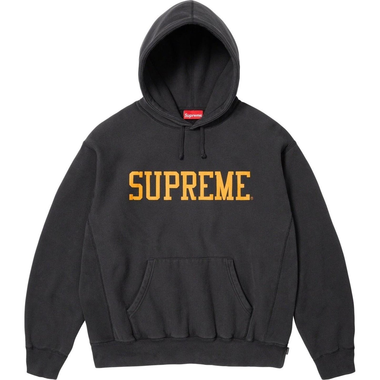 FW23 Supreme Varsity Hooded Sweatshirt size S Small Black hoodie