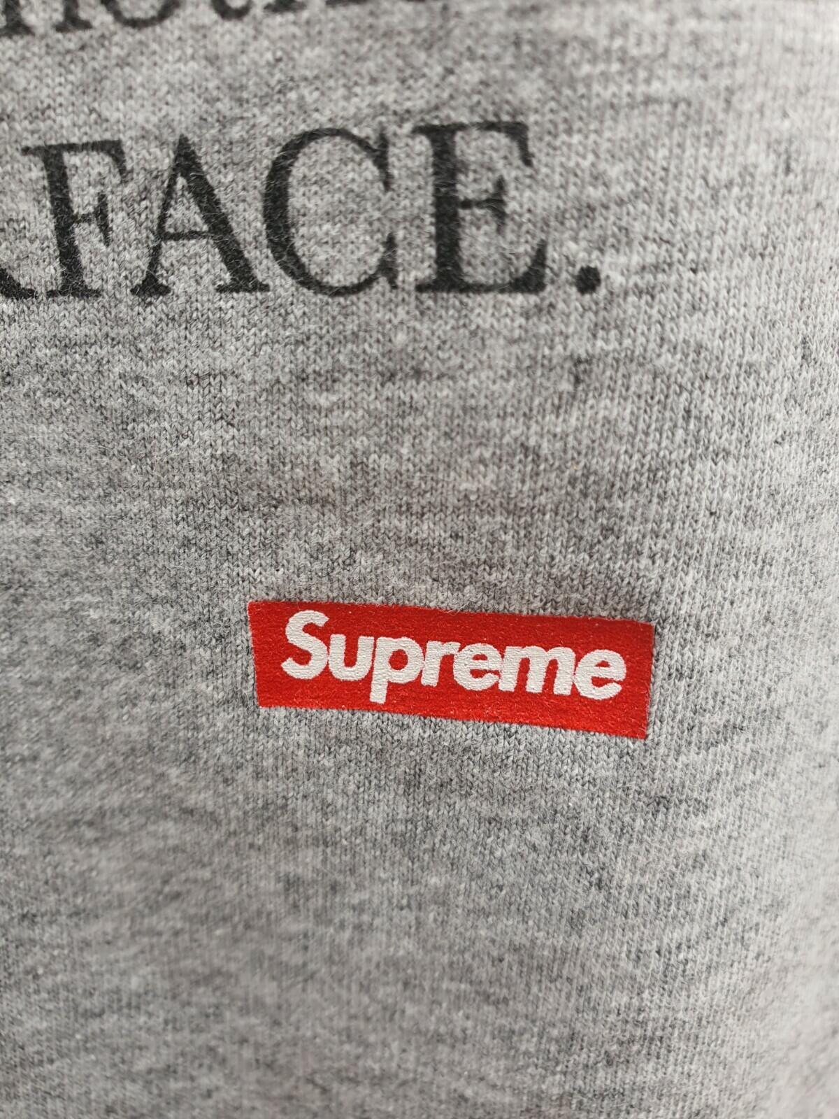 FW17 Supreme x Scarface Shower tee heather grey T-shirt M medium Tony Montana