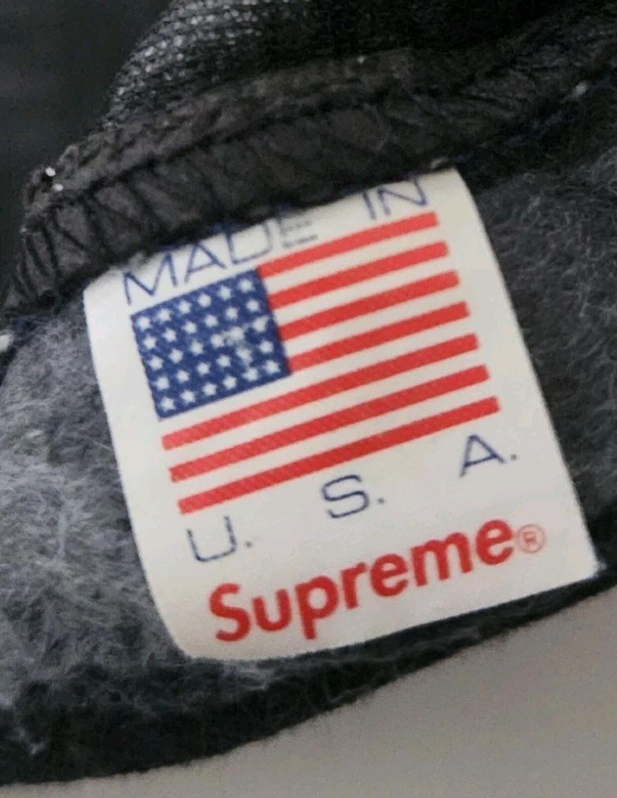SS13 Supreme Reed Camo Camp Cap 2013 Vintage Hat Navy Box Logo Camo Camouflage
