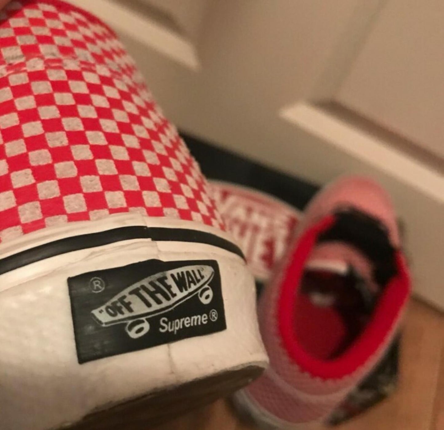 FW09 Supreme x Vans Micro Check Half Cab Red US 9 UK 8 EU 42