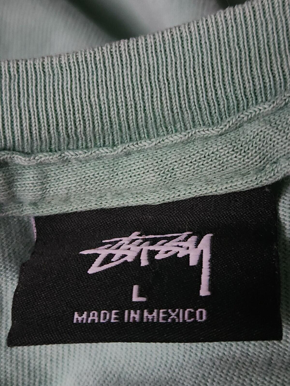 STUSSY Basic Logo T-Shirt Größe L Large Salbei T-Shirt