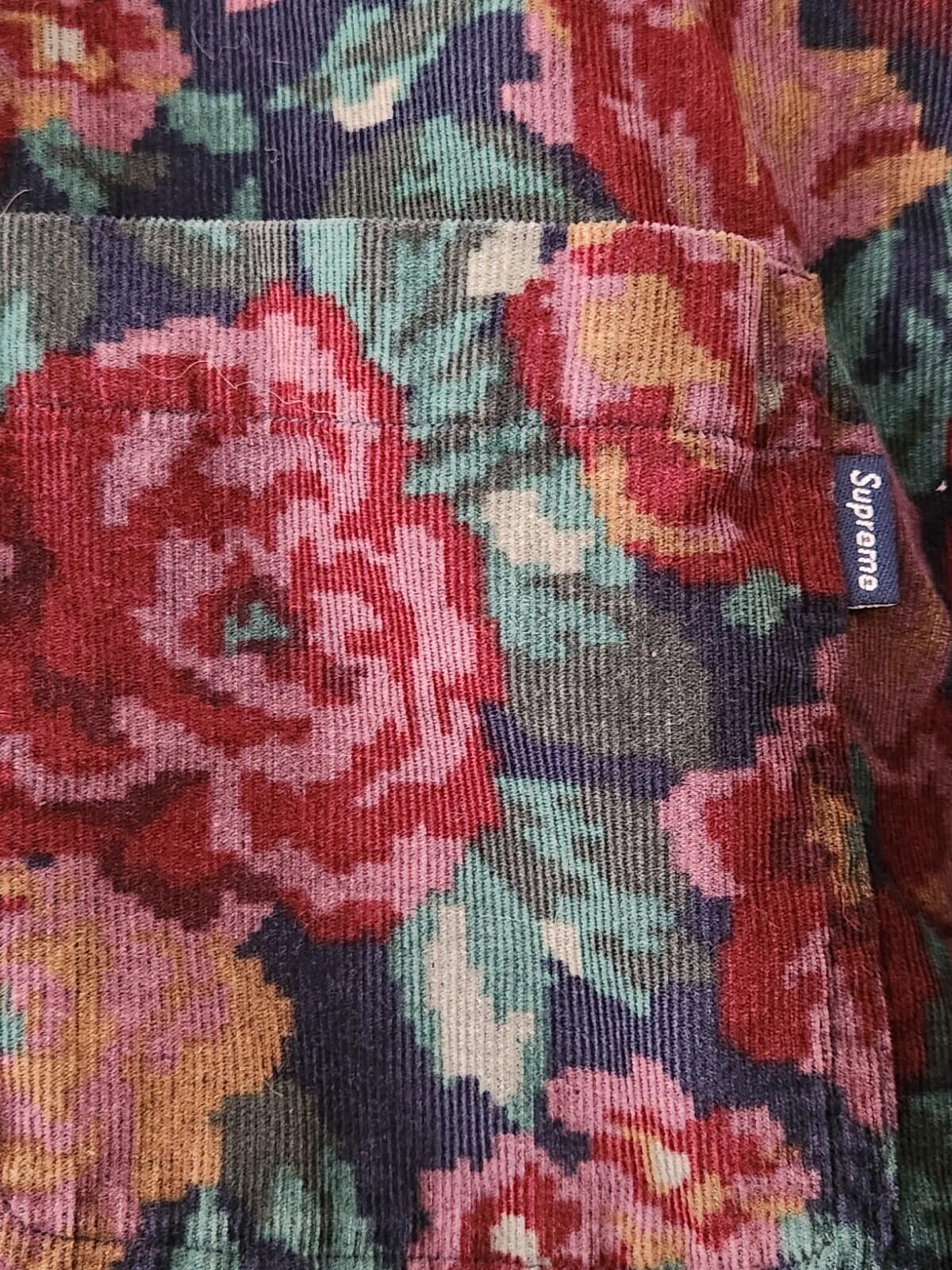 FW20 Supreme Digi Floral Corduroy Shirt Size M Medium Button Up Long Sleeve