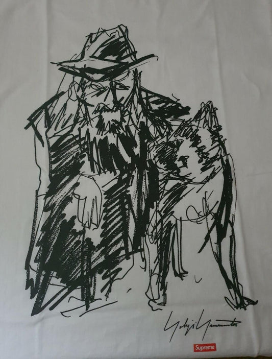 FW20 Supreme Yohji Yamamoto Portrait camiseta blanca M mediana YuukaAsakura