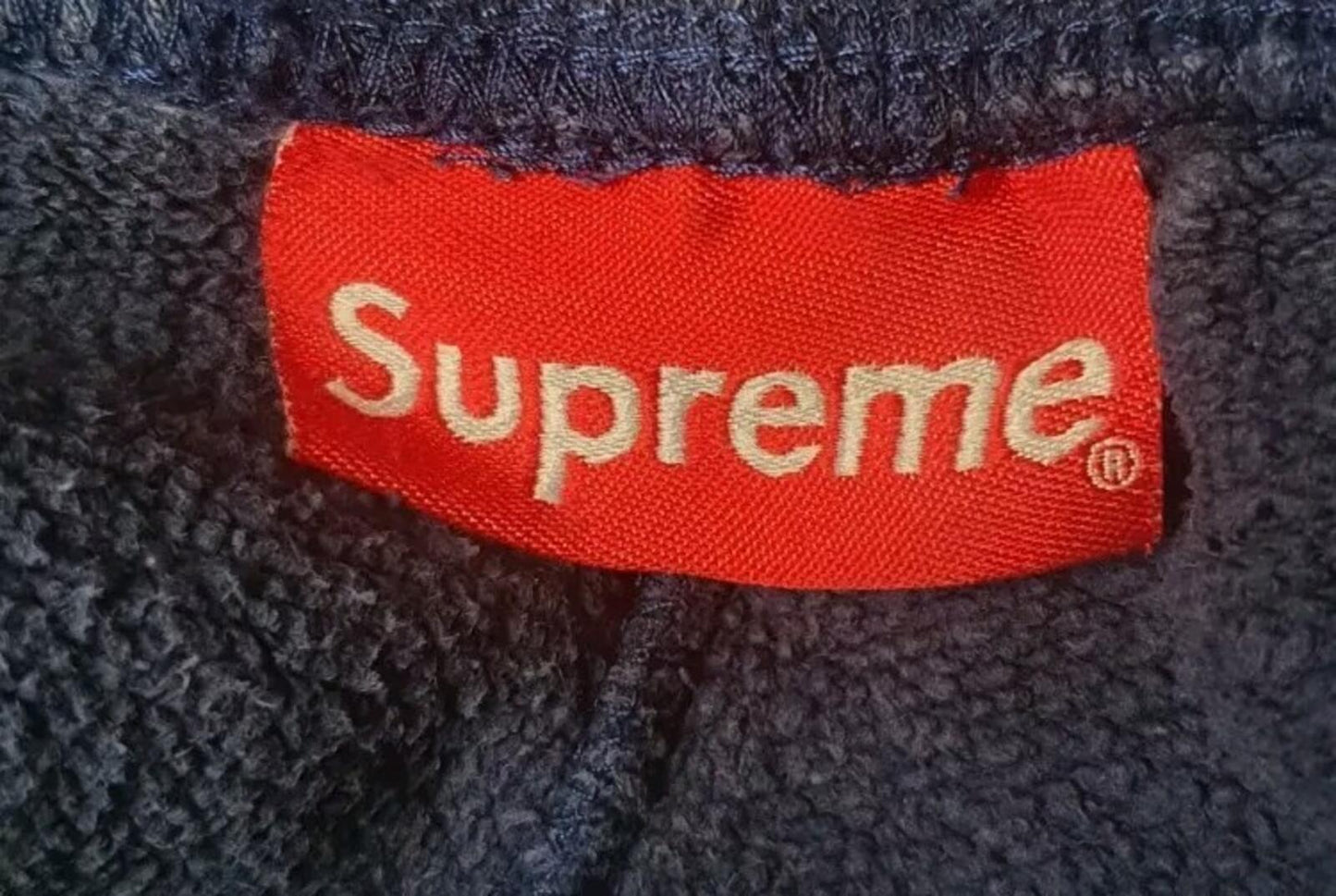 FW20 Supreme Big Logo Paneled Sweatpant pants Navy size S Small Trousers
