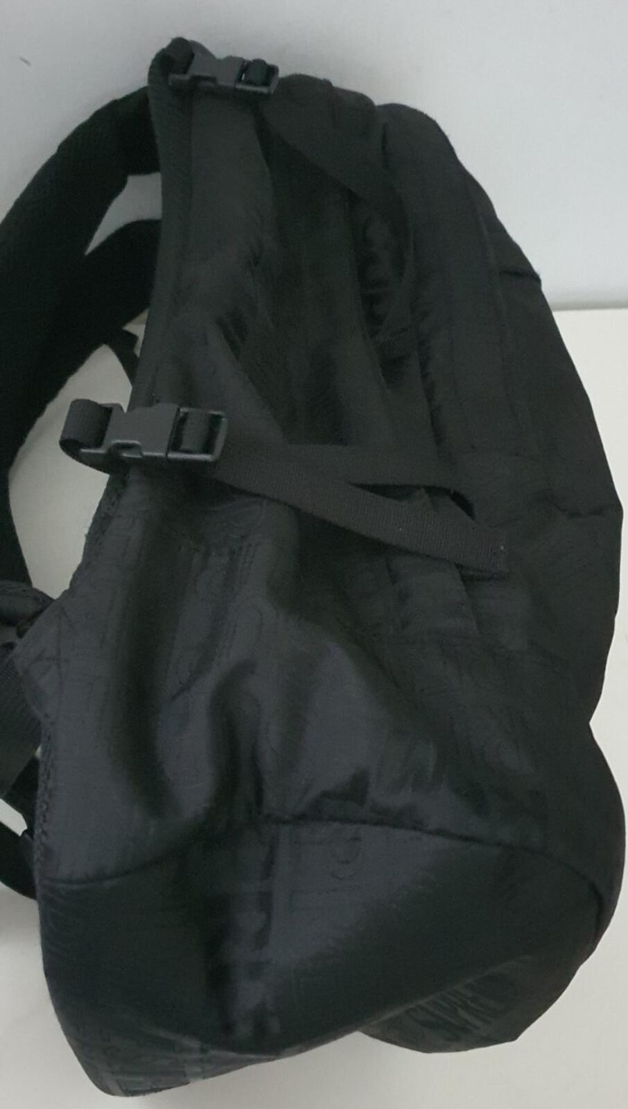 SS19 Supreme Black Backpack Cordura Fabric Box-Logo Rucksack Tasche