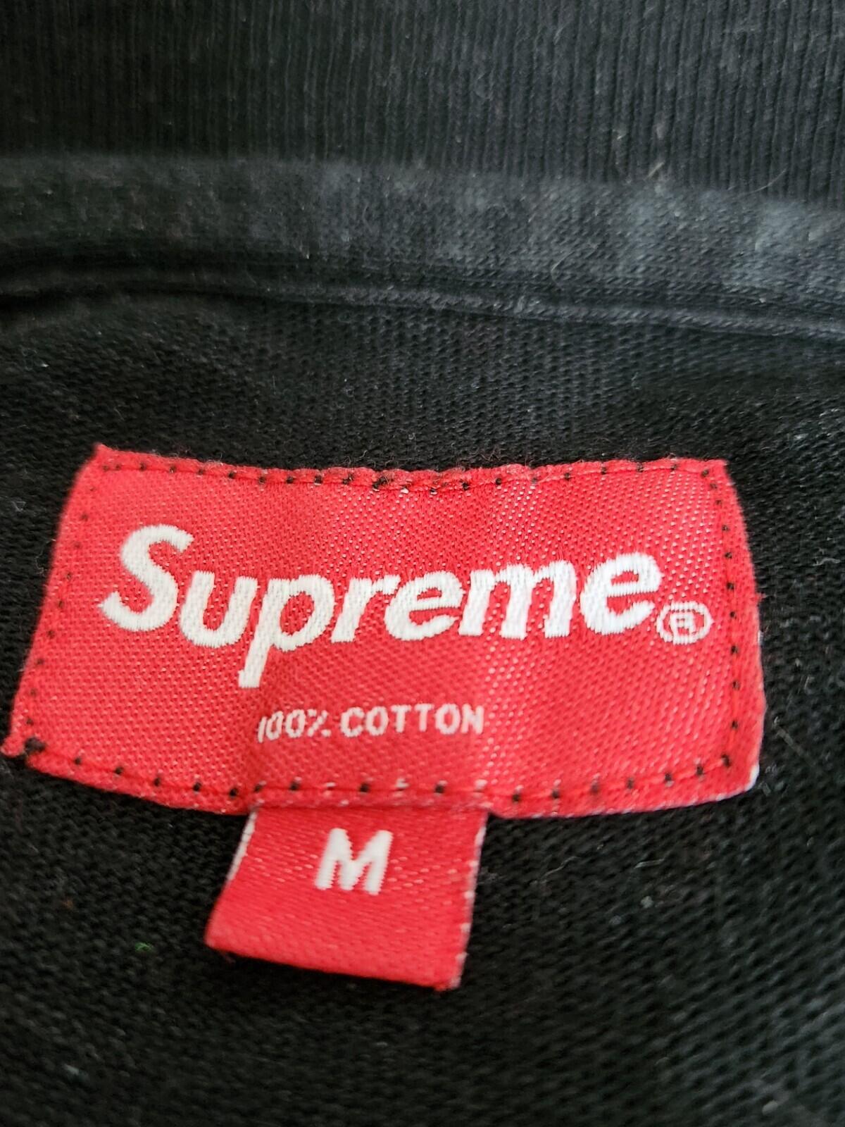 SS18 Supreme Gradient Arc Top Black Tee Size M Medium T-shirt Short Sleeve