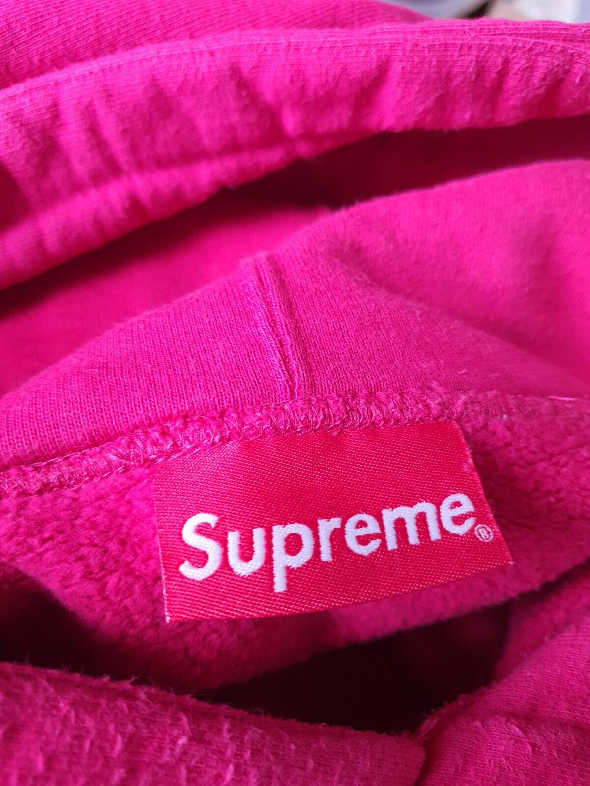 SS20 Supreme Metallic Rib Fuchsia Kapuzenpullover Größe XL Hoodie