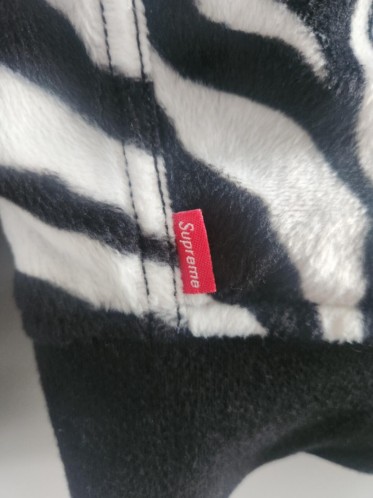 SS17 Supreme contrast stitch reversible MA-1 jacket size L Large Black / Zebra