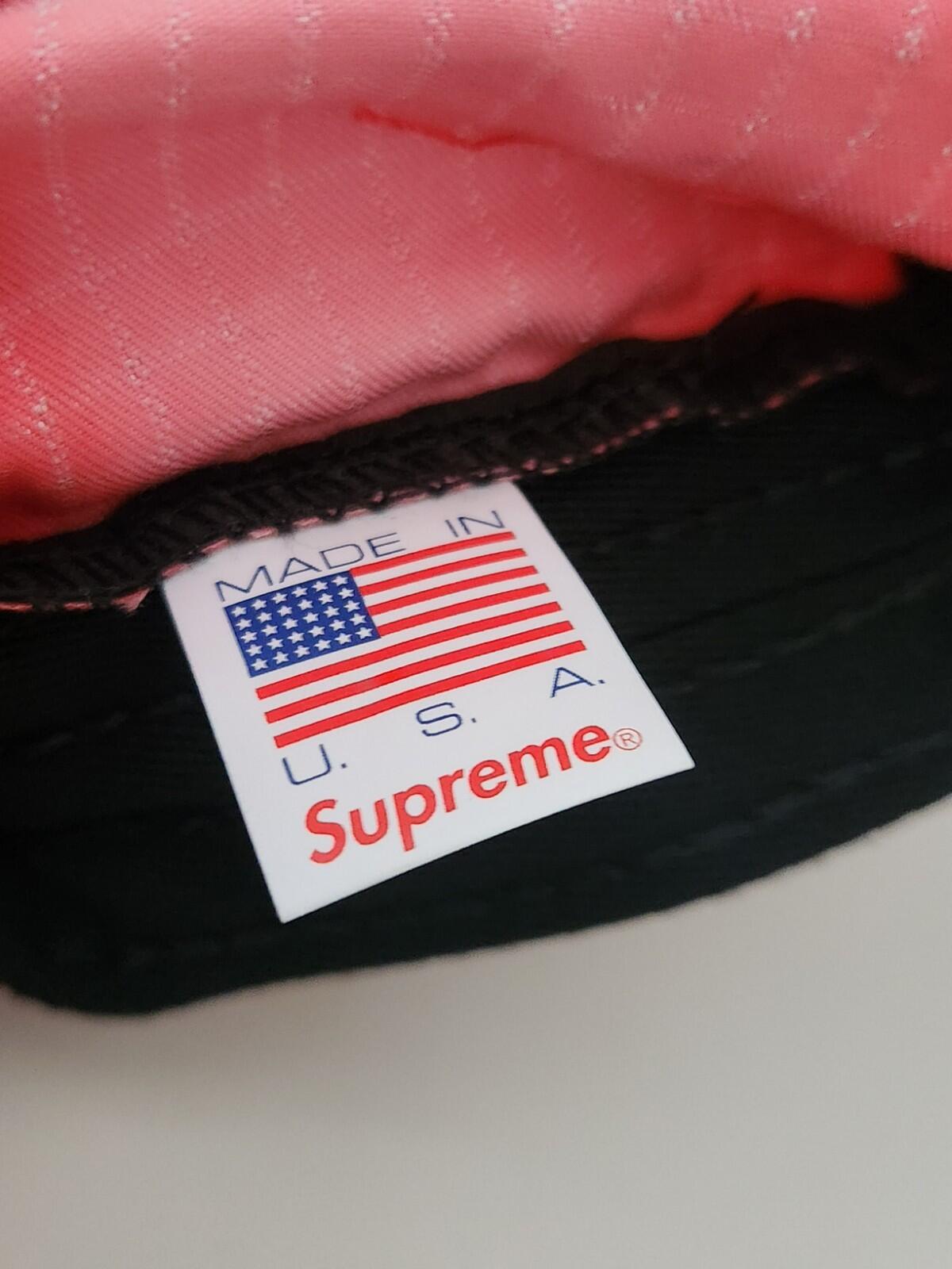 SS19 Supreme Tie Dye Ripstop camp cap Red hat box logo Worn 1x