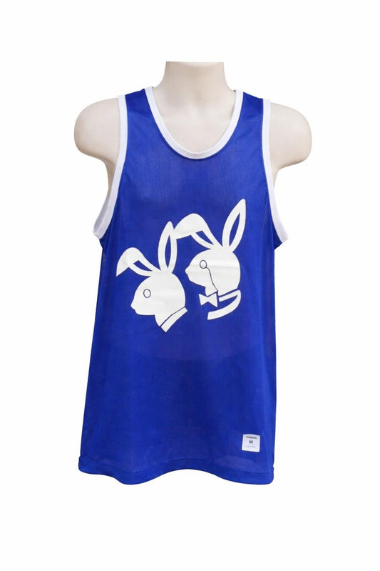 SS09 Supreme Appletown Mesh Tank Top Blau Größe M