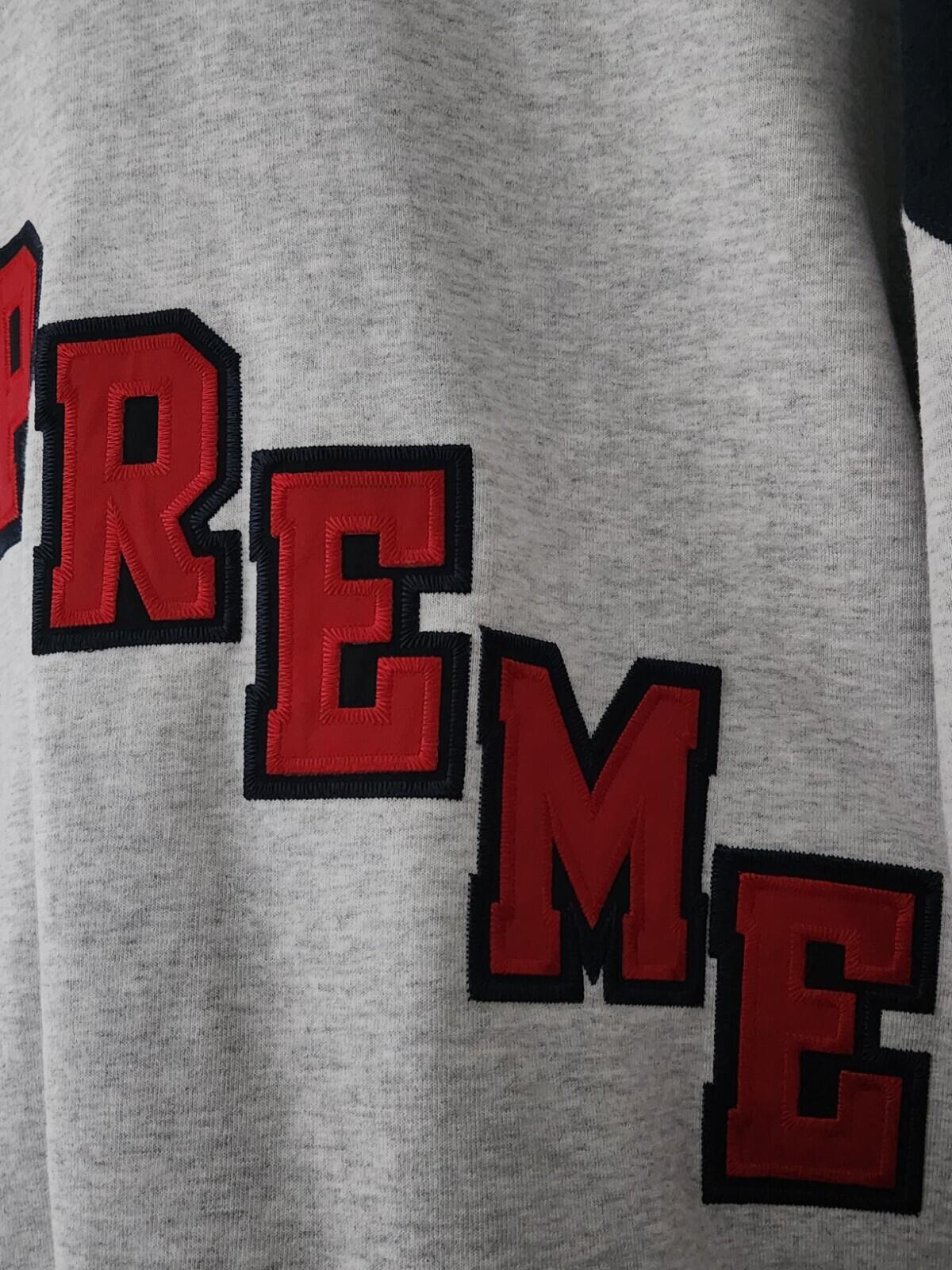 FW22 Supreme Hockey Hooded Sweatshirt Grau Hoodie XXL 2XL Bestickt 22 Sterne