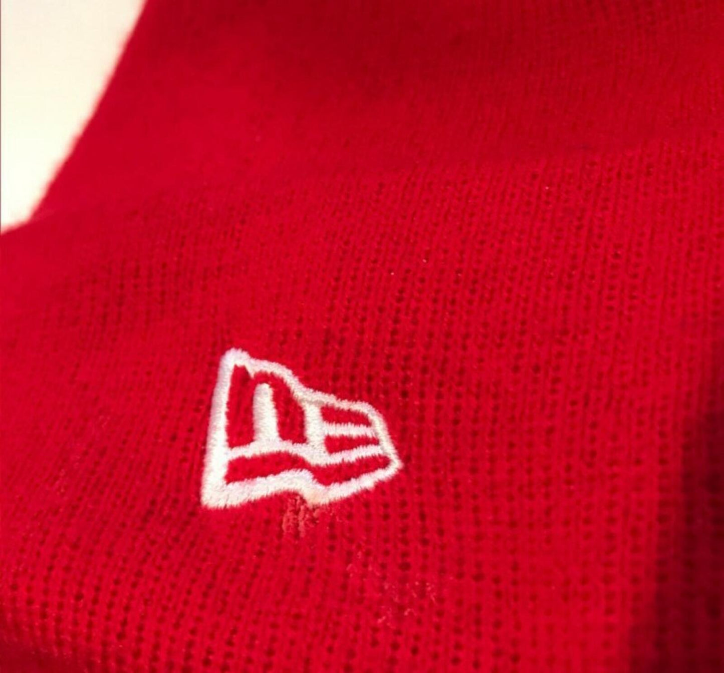 FW17 Supreme New Era S Logo red Beanie