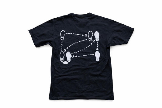 FW11 Supreme Dance Steps Tee Negro Talla M