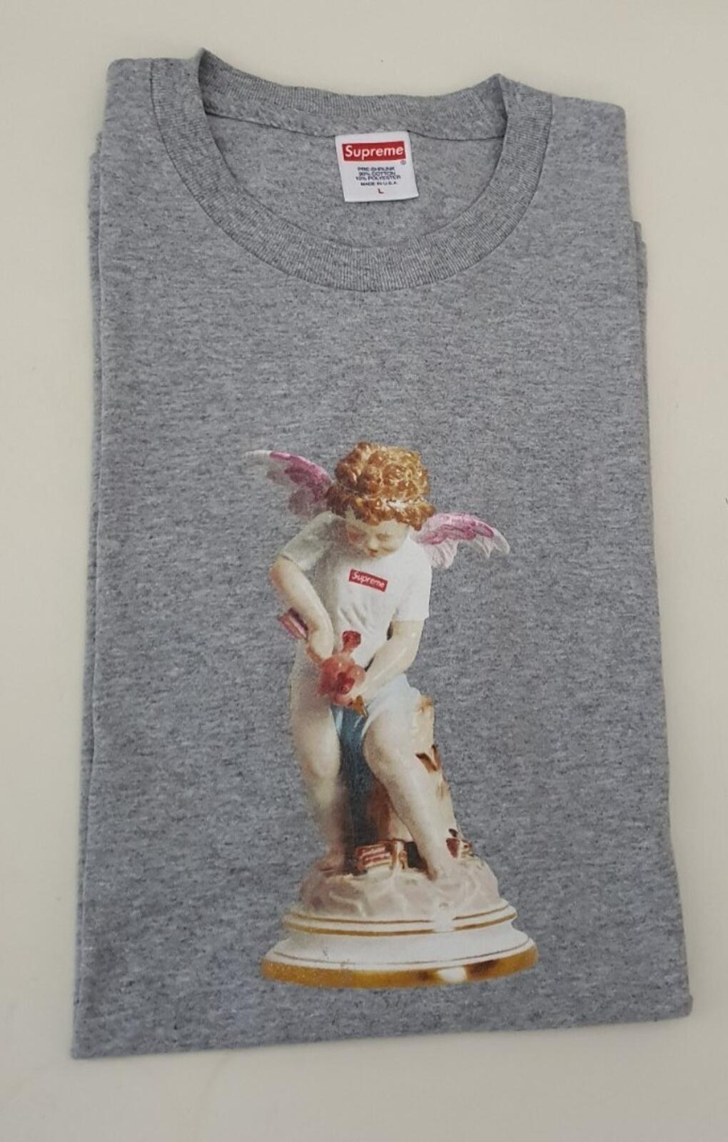 SS19 Supreme Cupid Tee size L large heather grey T-shirt
