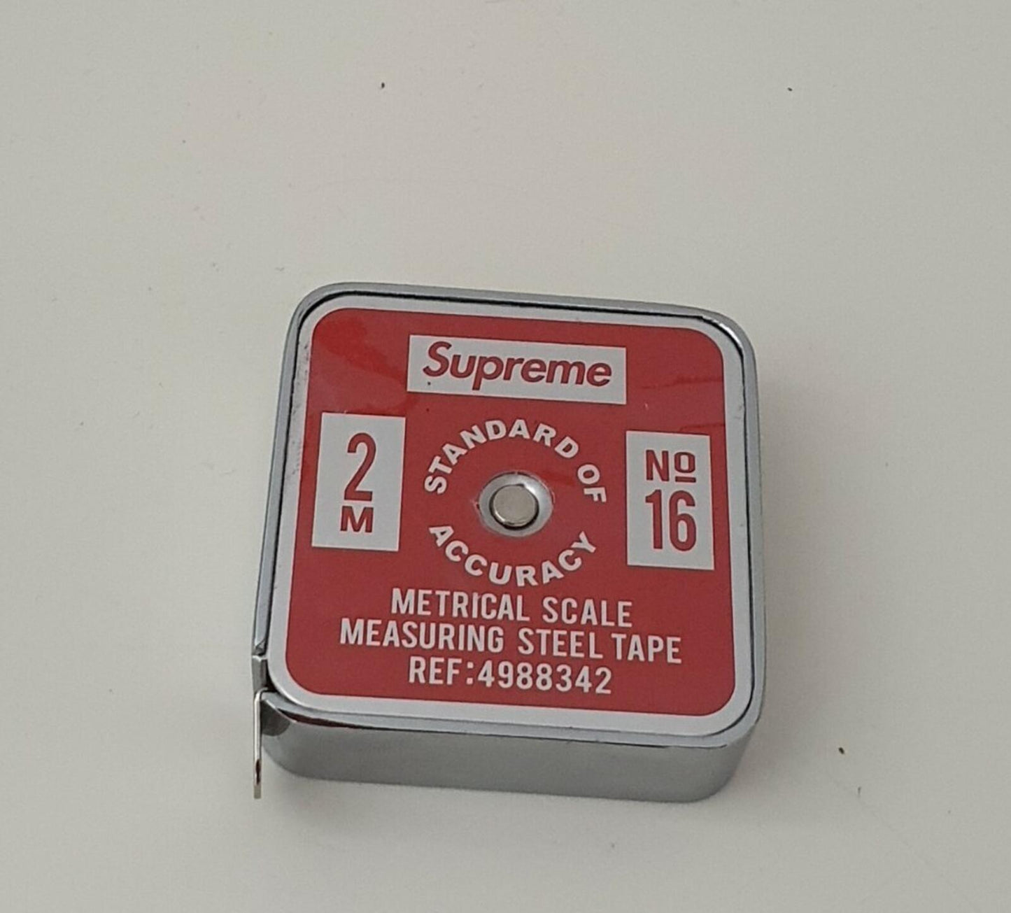 SS19 Supreme Penco measure tape red steel measuring metrical scale Metric New