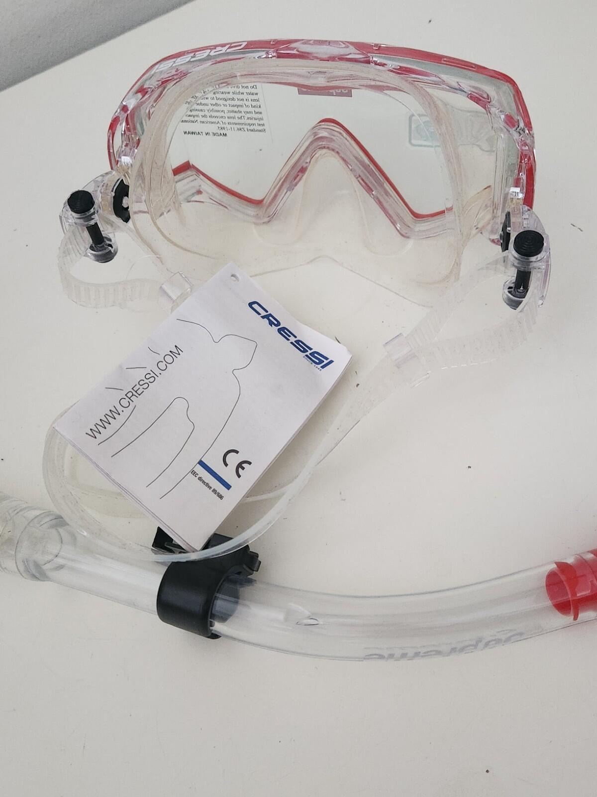 SS19 Supreme x Cressi Schnorchel-Set Hypoallergene Silikonmaske und Schnorchel