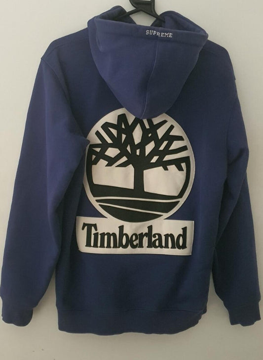 Sudadera con capucha FW16 Supreme Timberland, talla M, color azul rey