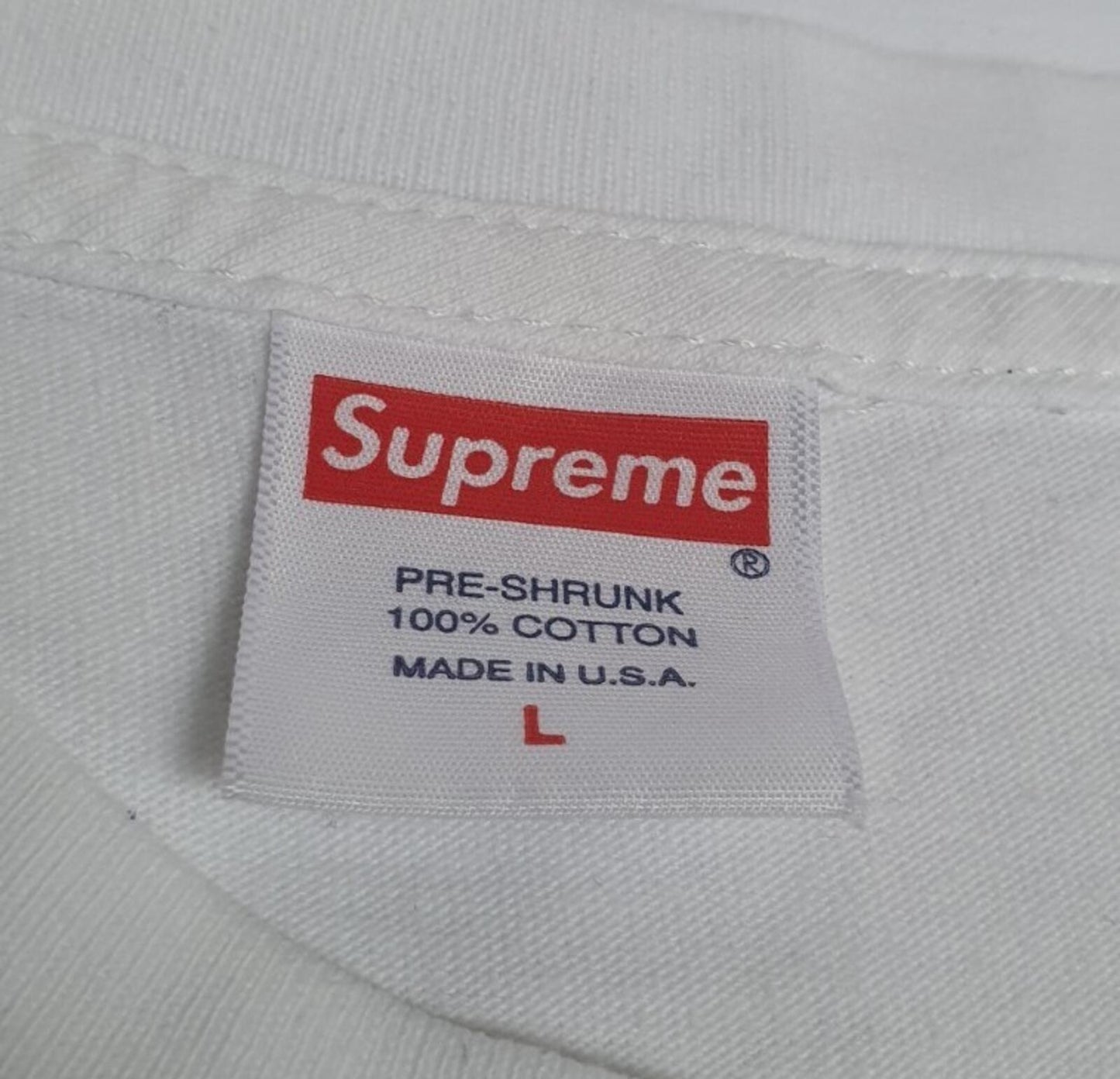 SS21 Supreme Water Pistol Tee size L large white t-shirt