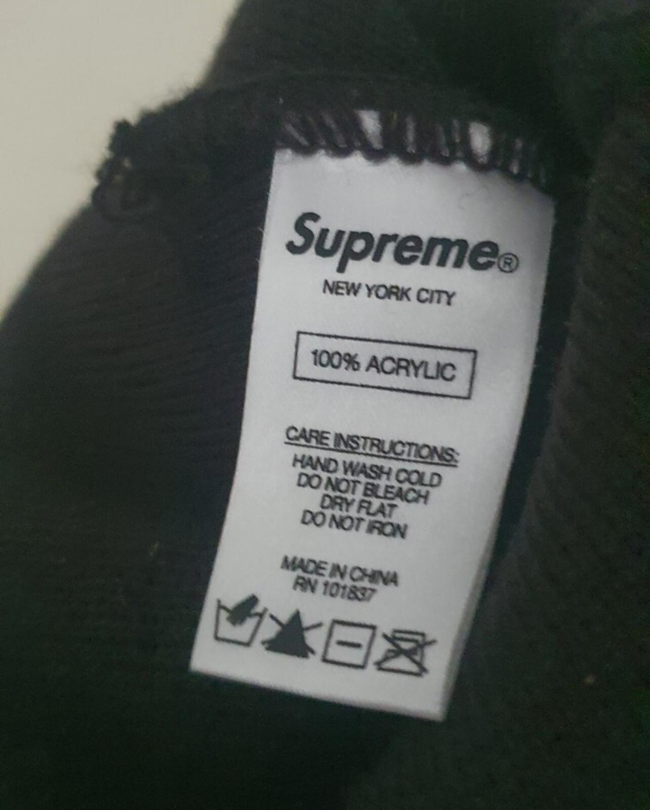 FW18 Supreme Studded Beanie Black Hat