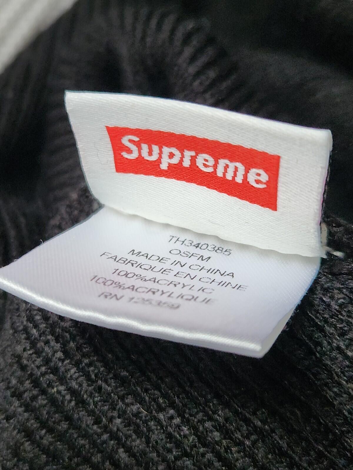 FW16 Supreme x Timberland Beanie Black