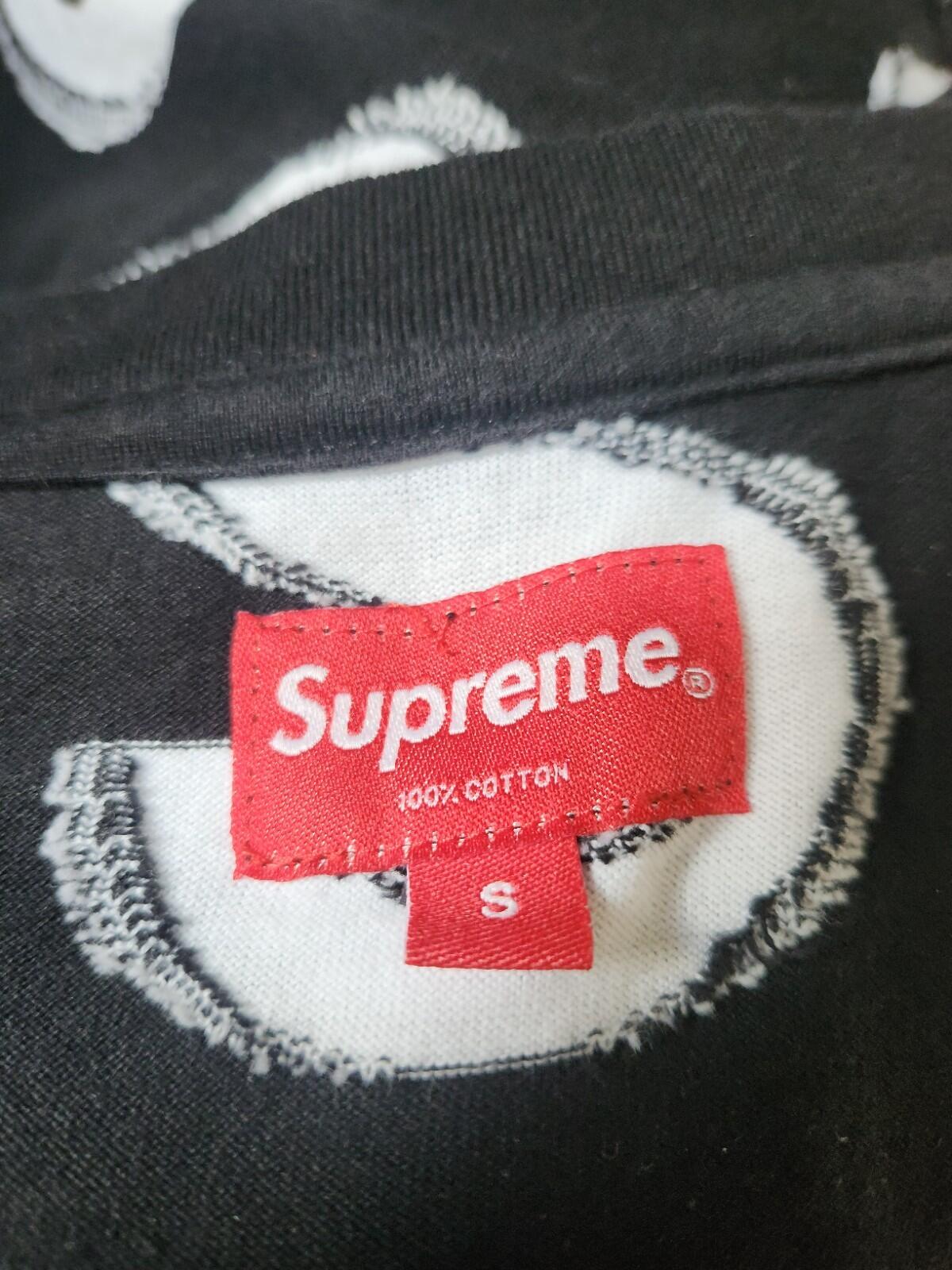 SS21 Supreme Intarsia S/S Top size S small black T-Shirt Tee