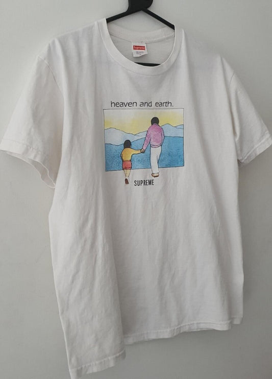 FW19 Supreme Heaven and Earth T-Shirt Größe M T-Shirt weiß
