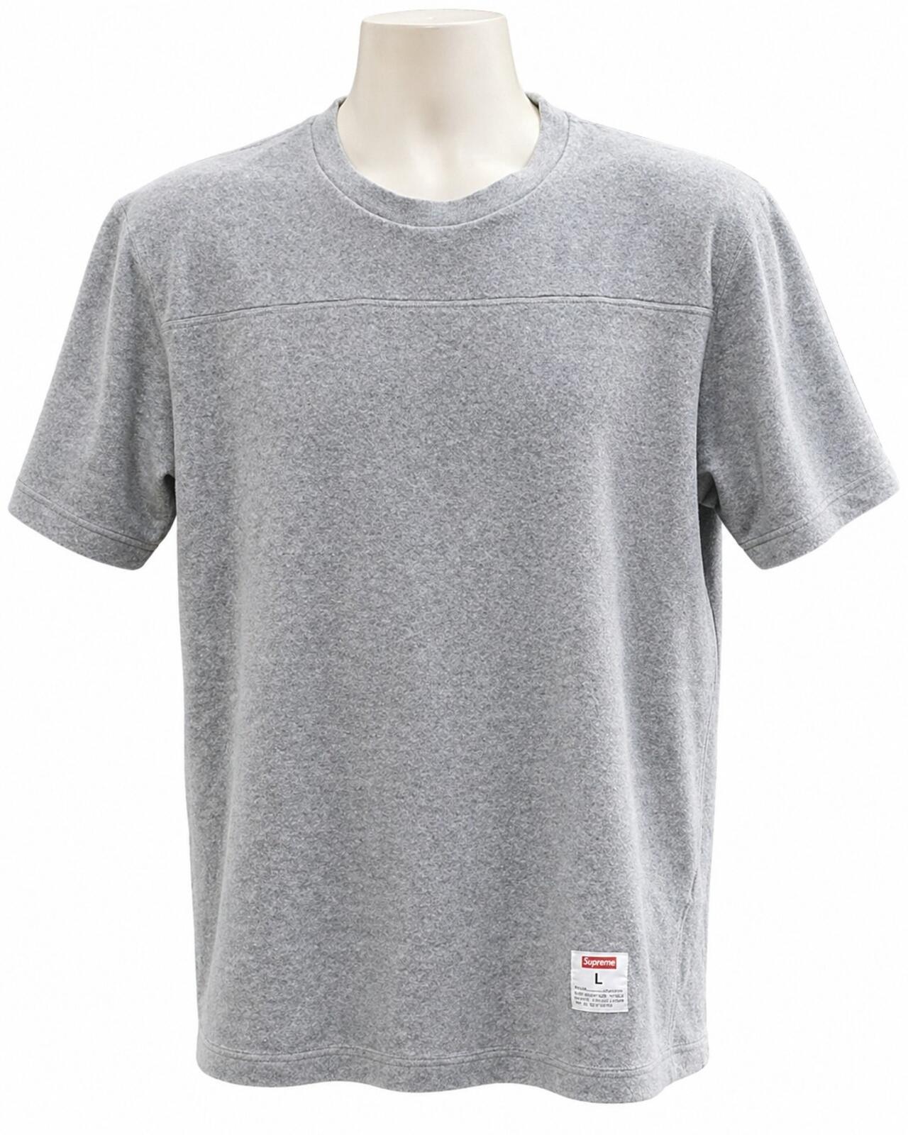 SS15 Supreme Football Terry Top T-Shirt Hellgrau Größe L
