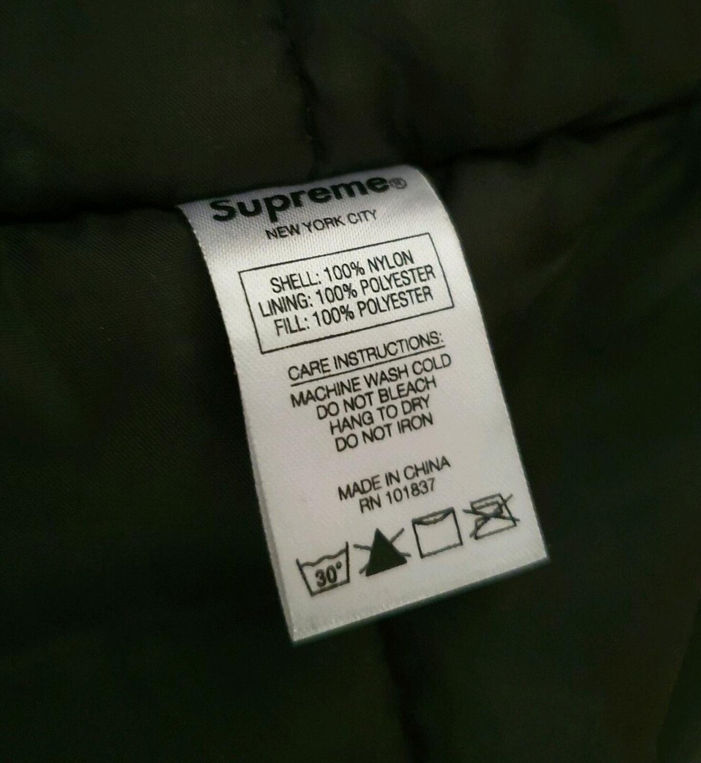 FW18 Supreme Sleeve Logo Sideline Parka Roja Talla S